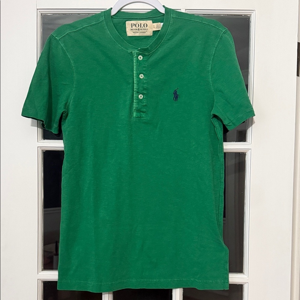 Polo by Ralph Lauren Classic Green Henley shirt